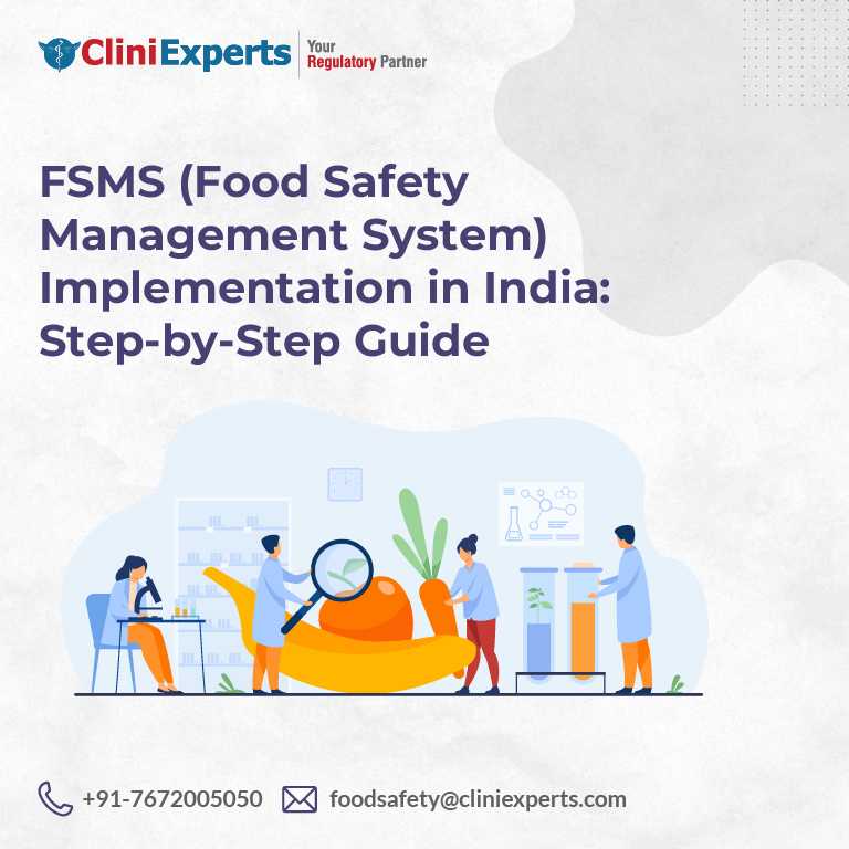 FSMS (Food Safety Management System) Implementation in India: Step-by-Step Guide