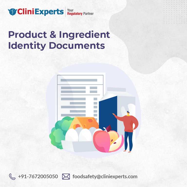 Product & Ingredient Identity Documents