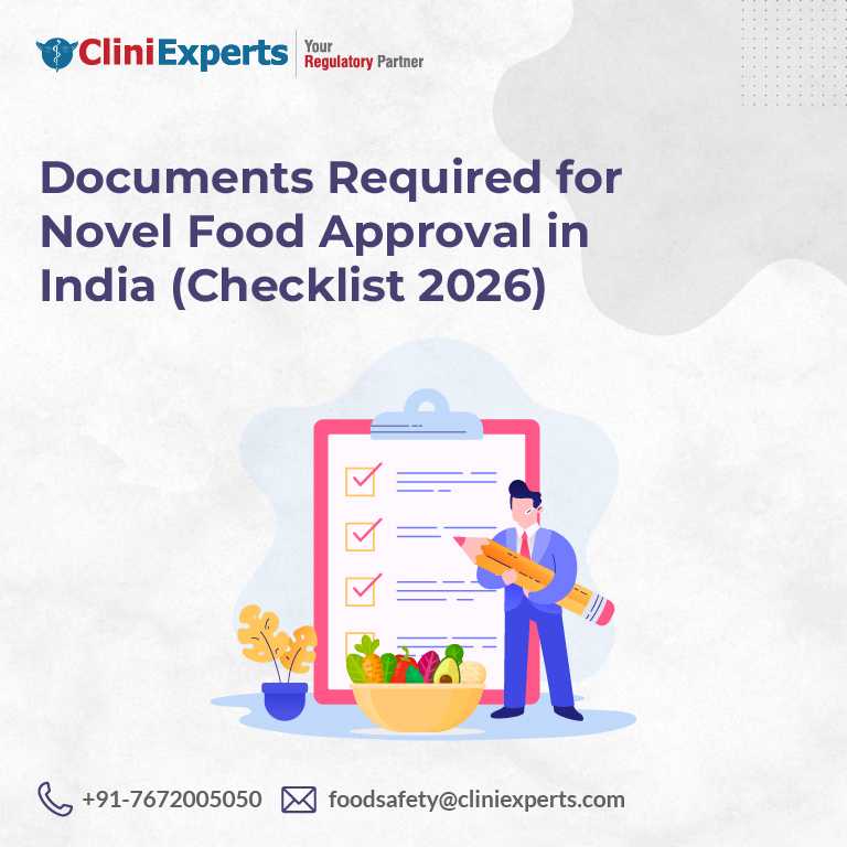 Documents Required for Novel Food Approval in India (Checklist 2026)