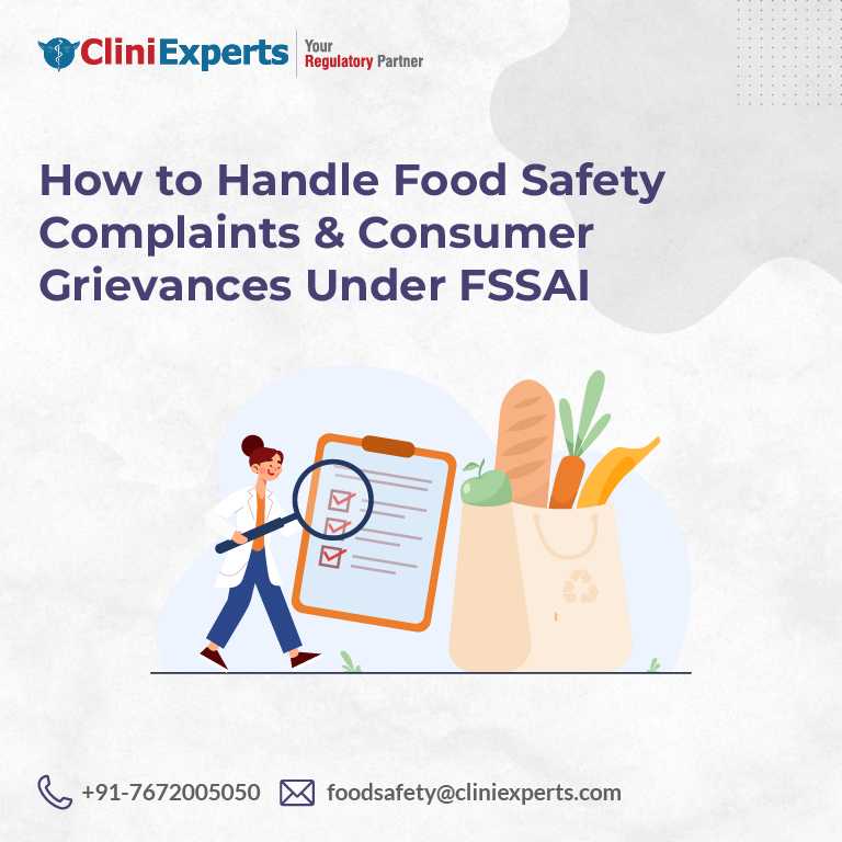 How to Handle Food Safety Complaints & Consumer Grievances Under FSSAI